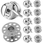 6pi�ces bo�tier de canette machine � coudre bo�tier de canette acier inoxydable 6 pi�ces bobines de machine ...