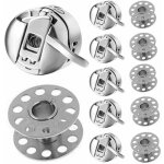 6pi�ces bo�tier de canette machine � coudre bo�tier de canette acier inoxydable 6 pi�ces bobines de machine ...