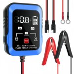 6v 12v bleuc�ble adaptateur a / se ultra - mince 6v / 12v pour chargeurs de batterie de moto, de tondeuse ...