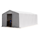 Toolport - 6x10m hangar pvc 850 n, h. 3m avec porte coulissante Toolport - 6x10m hangar pvc 850 n, h. 3m avec porte coulissante