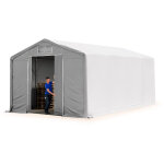 Toolport - 6x8m hangar pvc 850 n, h. 3m avec porte coulissante