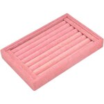 7 compartiments botes � bijoux pour boucle d'oreille, bote de rangement en velours pour, organisateurs ...