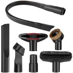 7 pices accessoires pour aspirateur, embout aspirateur universel avec 58cm suceur plat flexible, suceur ...