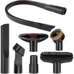 7 pices accessoires pour aspirateur, embout aspirateur universel avec 58cm suceur plat flexible, suceur ...