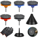 7 pi�ces aiguiseur lame tondeuse, affuteur lame tondeuse avec equilibreuse lame tondeuse et gant, id�al ...