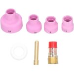 7 pi�ces kit de buse en c�ramique n � 24 / 16 / 14 / 12 embouts de sablage � l'air tasses de sablage ...