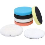 7 pi�ces tampon de polissage pad 150mm, kit polish voiture, �ponge de polissage pour voiture kit �ponge ...