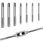 7 pi�ces tarauds, m3 m4 m5 m6 m8 m10 m12 taraud avec 1 m3 - m12 cl� � taraud r�glable, kit taraudage ...