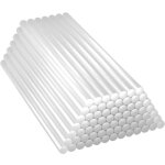 70 pi�ces 7x150mm transparente b�tons de colle chaude pour pistolet � colle chaude