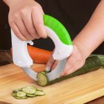 715200 coupe - l�gumes, couteau circulaire � poign�e ergonomique anti - d�rapante