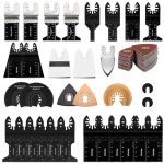 72pcs accessoires pour outils oscillants, professional lame outil multifonction kits coupe bois / mtal ...