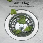 78mm, 2 pi�ces, couvercle d'�vier de cuisine en acier inoxydable, �gouttoir de cr�pine d'�vier de cuisine ...