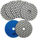 7pcs disque diamant de polissage 4  / 100mm sec diamant polissage pads pour marbre, granite, pierre, ...