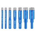 7pcs foret carrelage 5 - 16mm forets mches diamant pour verre carrelage cramique marbre porcelaine ...