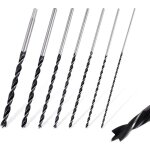 7pcs meche bois 300mm forets � bois h�lico�daux longs diam�tre 4 - 12 mm pour bois tendre et dur