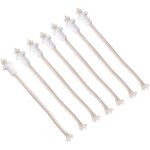 7pcs m�ches pour bougie coton avec support titulaires en c�ramique torch bouteille de vin huile bougie ...