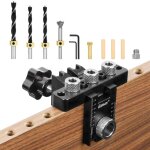 8 / 10 / 15 mm gabarit de percage, kit de gabarit 3 en 1 de poche, kit de guide de percage r�glable, ...