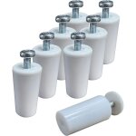 8 butes volets roulants blanches 40 mm abs. arret de volet fourni avec tout le ncessaire pour le montage ...