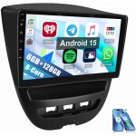 8 c?urs 4g lte pour toyota aygo citroen c1 peugeot 107 gps android 15 autoradio 6 + 128g