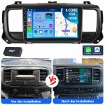 8 c?urs android autoradio gps pour citroen jumpy peugeot expert spacetourer 6 + 128g dab