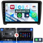 8 c?urs pour audi tt 8j mk2 2006 - 2014 android 15 6gb + 128g autoradio carplay gps wifi 6 + 128g