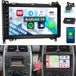 8 c?urs autoradio android 14 pour mercedes w169 w639 vito viano w906 sprinter 6 + 128g dab cam