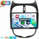 8 c?urs pour peugeot 206 206cc 206sw 2001 - 2016 carplay autoradio android 15 gps 4g lte 6 + 128g