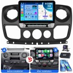 8 c?urs pour renault master 3 opel movano b nissan nv400 navi autoradio android 15 6 + 128g dab cam