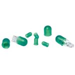 8 caches ampoules - t5 t10 - vert