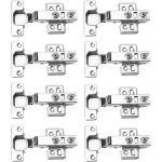 8 charni�res porte placard - charni�res porte cuisine avec amortisseur 35mm - charni�res recouvrantes ...