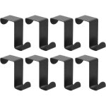 8 crochets de porte, crochets suspendus en forme de z, crochets r�versibles en acier inoxydable pour ...