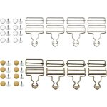 8 ensembles boucles de salopette attaches rectangulaires coulissantes m�tal bretelle facilement ajust�e ...