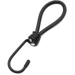 8 mini crochets lastiques - noirs avec fixation par sangle - crochets pour tentes d'extrieur (deux ...