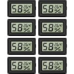 [jamais utilis] lot de 8 mini - hygromtres et thermomtres, hygromtres numriques d'intrieur avec ...