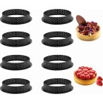 8 moules � tartelettes, mini cercles � tartelettes pour muffins, mousses et g�teaux