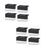 8 pack solar railing led lights, solar lights outdoor, solar step light waterproof solar step light used ...