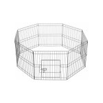 Yaheetech - 8 panneaux parc enclos pliant pour chiens chiots petit animaux ext�rieur interieur 61cm cl�ture ...