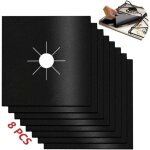 8 pcs brleur de cuisinire rutilisable couvre plaque de cuisson  gaz protection d'cra cuisinire ...