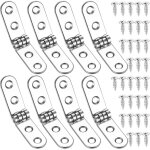 8 pcs charni�res pliantes � 180 degr�s, charni�res rabattables, charni�re de porte autonome pour machine ...