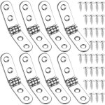 8 pcs charni�res pliantes � 180 degr�s, charni�res rabattables, charni�re de porte autonome pour machine ...
