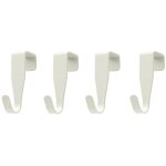 8 pcs crochet en porte, crochets en forme de s, acier inox patere crochets de porte, patre salle de ...