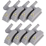 8 pcs motion sensor light, universal cabinet cupboard hinge led light for modern kitchen home lamp, etc, ...