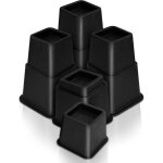 8 pcs pied rehausseurs meubles r�glables (4 hauts, 4 courts) - rehausseurs peu encombrants pour lit, ...