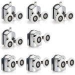 8 pcs porte de douche coulissante roulette porte coulissante douche en alliage de zinc 23 mm de diamtre ...