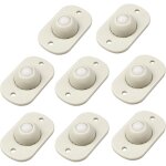 8 pcs roulettes pivotantes autocollantes roulettes de meubles poulie de bo�te de rangement roulettes ...