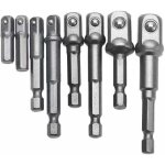 8 pi�ces 1 / 4  3 / 8  1 / 2  porte embouts magn�tique extension de vissage adaptateur tournevis hexagonal ...