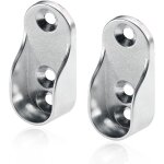 8 pices 31. 6 19. 5mm support tringle, barre de penderie, penderie ovale support barre penderie alliage ...