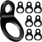 8 pi�ces ancrages d'arrimage, anneau d'arrimage d'ancrage � joint torique de couleur noire pour montage ...