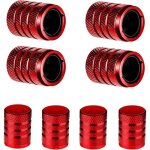 8 pieces bouchon valve pneu voiture, bouchons de valve de pneu de voiture, de v�lo en aluminium pour ...