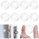 8 pi�ces but�e de poign�e de porte murale adh�sive arret porte transparen, 40 x 8mm tampon porte et amortisseu ...
